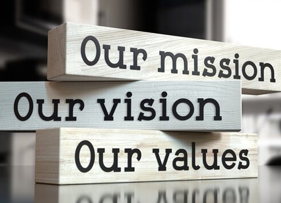 Mission vision values