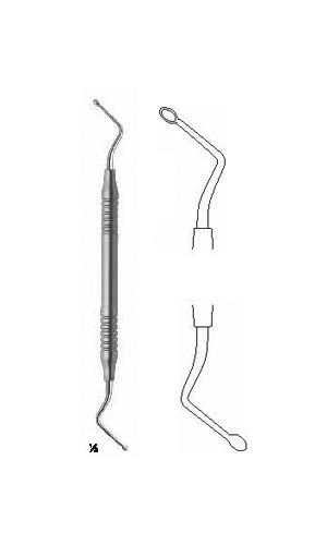 Bone Curettes , Double-ended, Periotome